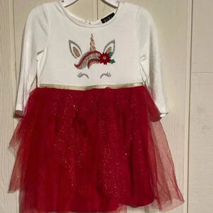 Lilt long sleeve toddler unicorn sparkly dress new without tags